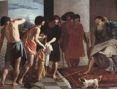 Diego Velazquez Jacob recevant la Tunique de Joseph (df02) oil painting picture